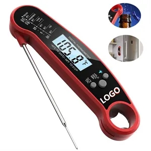 Foldable Waterproof Digital Instant Read Meat Thermometer