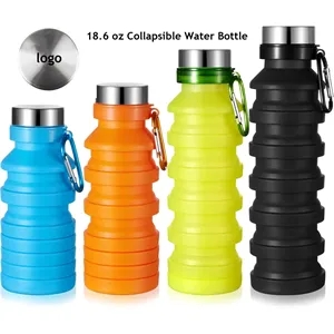 Collapsible Water Bottle For Traveling 17.6 Oz