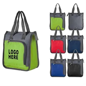 Custom Logo Oxford Cooler Lunch Bag with Handle