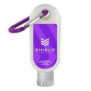 SPF 30 Sunscreen with Carabiner Hook