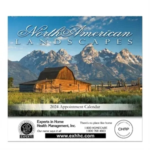 Landscapes of North America Stapled Wall Calendar