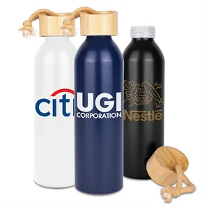 Meriden Sustainable Aluminum Bottle with Bamboo Lid &Cotton