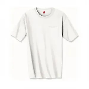 Hanes 6 oz. Tagless T-Shirt with Pocket - White/Neutral