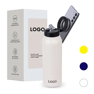 Custom Logo Magnetic Phone Mount Water Bottle