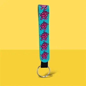 Custom Neoprene Wristlet Keychain Lanyard