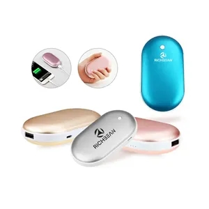 5000mAh Pocket Hand Warmer Power Bank Double Sided Heat