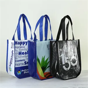 Reusable Grocery Large Laminated Foldable Shopping Bags