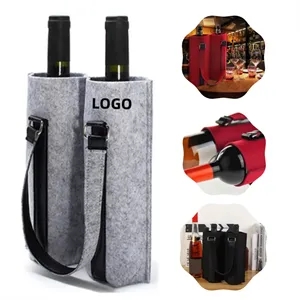 Felt Wine Carrier Tote Gift Bag
