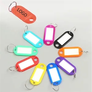 Plastic Key Tag with Label Window