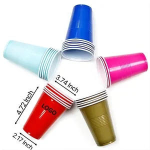 Assorted Disposable Plastic Cups