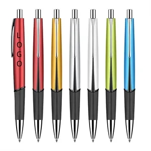 Metal Retractable Ballpoint Pen Office Click Rollerball