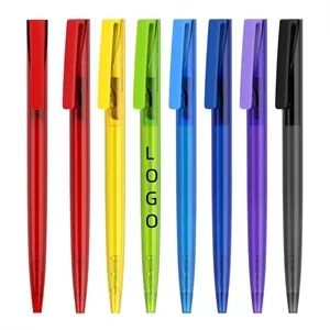 Ballpoint Pen Slim Colorful Retractable Plastic Ball