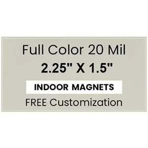 Magnet - 2.25" x 1.5"- Square Corners