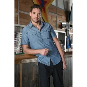 Burnside Men's Chambray Short Sleeve Shirt