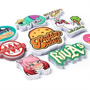 Customised Promotional Removable PVC Full Cut Stickers