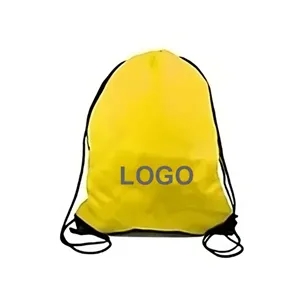 Custom Logo Budget Travel Drawstring Backpack-1