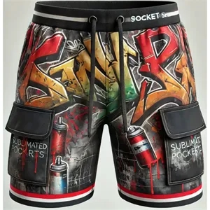 Custom Traditional Sublimated Youth Pocket Shorts