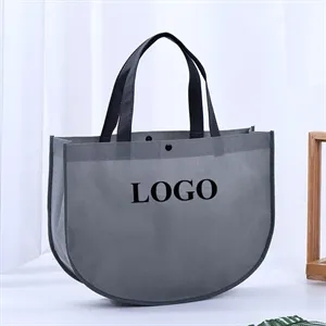 Round Corner Non-Woven Tote Bag 12 " x 8 3/4 " x 4 "