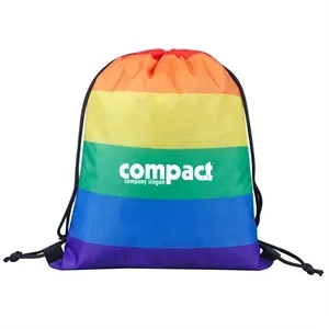 Pride Rainbow Drawstring Backpack