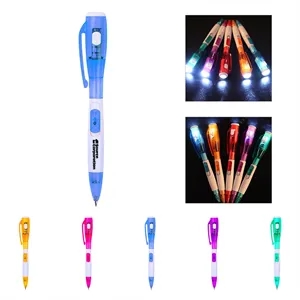 3-In-1 LED Ballpoint Pen With Counterfeit Detector