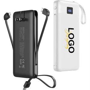 10000mAh Power Bank with Wall Plug