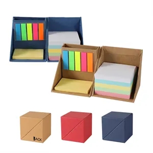 Sticky Notes Cube Box With Pen Holder