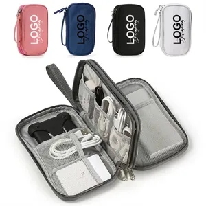 Portable Electronics Data Cable Organizer Storage Bag