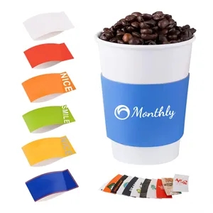 Corrugated Kraft Paper Sleeve Fits 12OZ To16OZ Cup