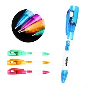 3 In 1 LED Ballpoint Pen With Counterfeit Detector