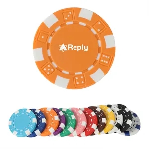 ABS Poker Chips With Built-in Iron Tabs