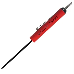 Pocket Screwdriver - 2.5mm Tech Flat Blade w/#0 Phillips Top