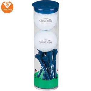 2 Golf Ball Tall Tube with Wilson Chaos