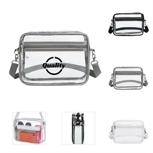 Clear Crossbody Bag With Widen Front Pocket