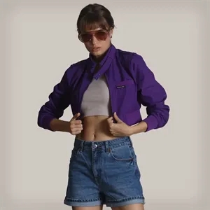 Women's Cropped Racer Jacket