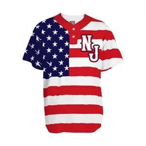 Sublimated Traditional Two-Buttoned Softball Jersey