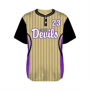 Sublimated Traditional Two-Buttoned Fastpitch Jersey