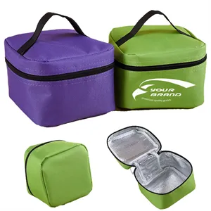 Custom Logo Lunch Tote Bag Portable Flat Small Insulated Coolers