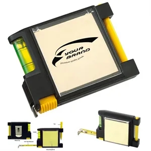 Steel Tape Measure with Spirit Level Note Memo Pad And Pen