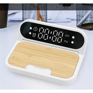 LED Alarm Clock Wireless Charger