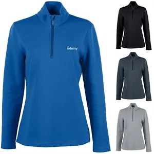 Omni Women's Poly Cotton 1/4 Zip Fleece