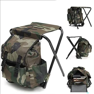 Portable Folding Stool Backpack