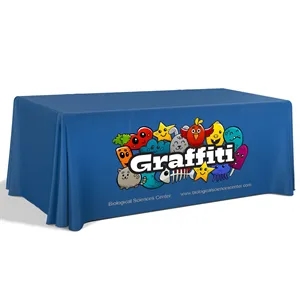 6' Premium Draped Standard Table Cover(Full Color Dye Sublim