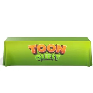 8' Premium Draped Standard Table Cover(Full Color Dye Sublim