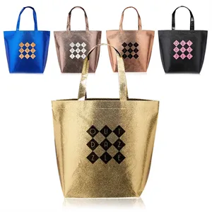 New Castle Non-woven Metallic Tote Bags