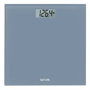 Taylor USA - Digital Glass Bathroom Scale - Slate Blue