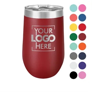 Custom Logo Polar Camel 16oz Stainless Steel Wine Tumbler with Lid
