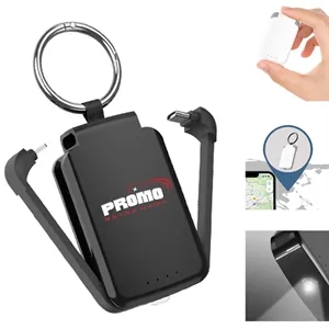 3 In 1 Keychains W/ Finders LED Flashlight Power Bank