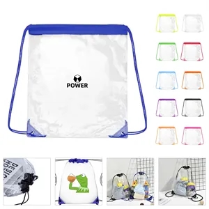 Clear Stadium Drawstring Backpack