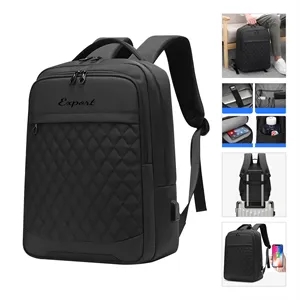 14Inch Waterproof Men Quilted Backpack