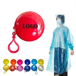 Portable Travel Trek Transparent Disposable Raincoat